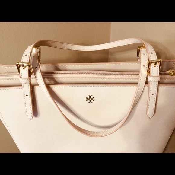 NWOT Tory Burch large leather tote - Picture 6 of 14